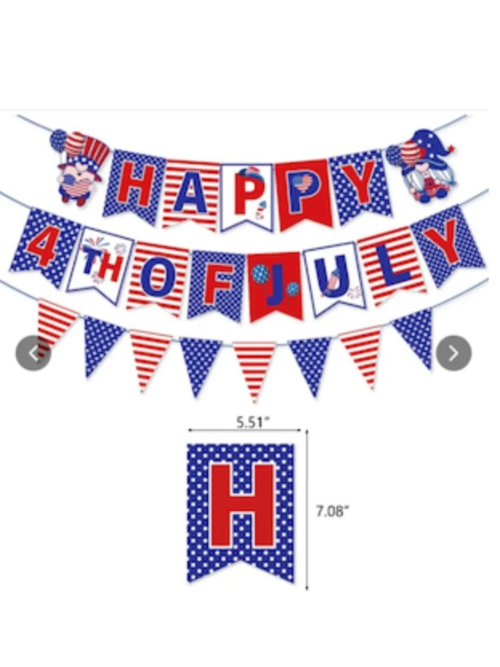 America 250 Patriotic Balloons Banner Red White Blue 4th Of July Decor NIP 🇺🇸